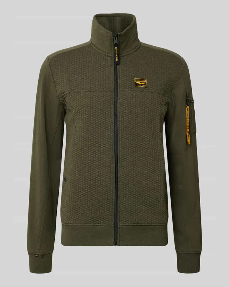 PME Legend Sweatjacke mit Reißverschluss Oliv