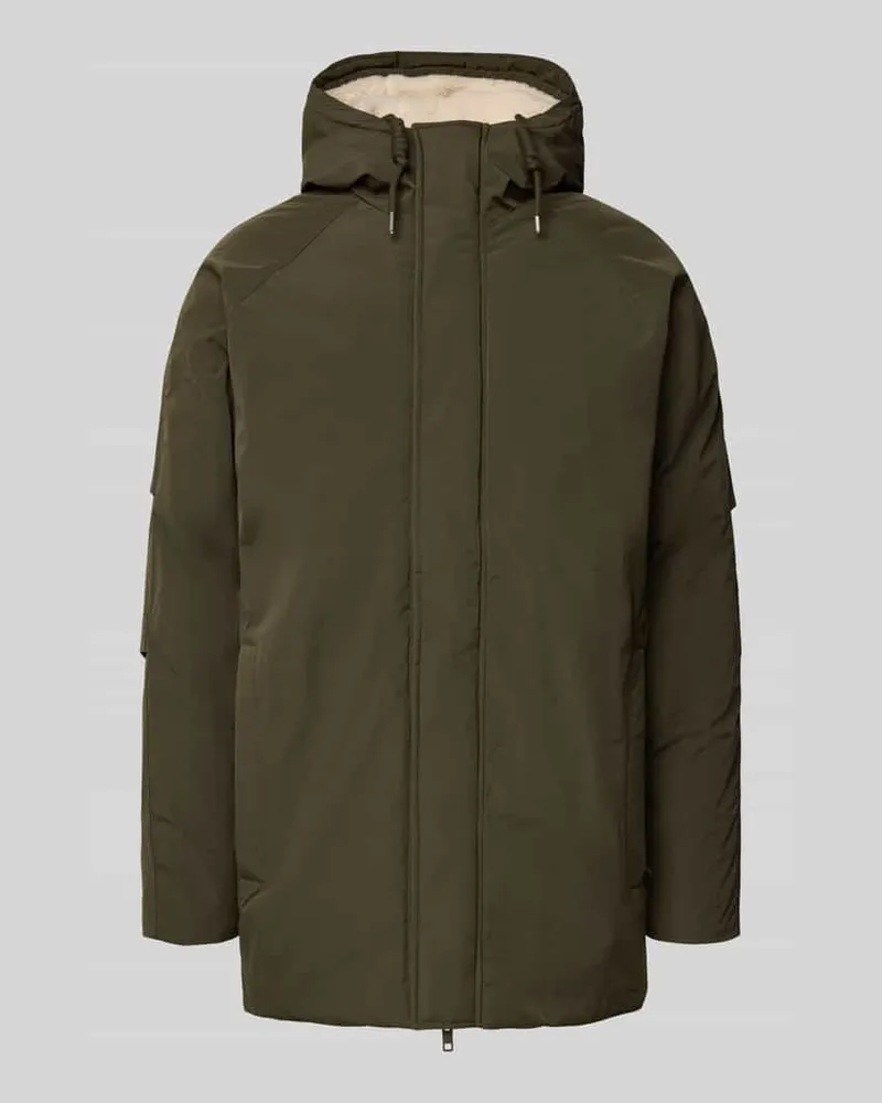 Jack & Jones Parka mit Kapuze Modell 'WOOD Oliv