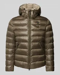 Blauer Regular Fit Steppjacke mit Kapuze Modell 'ADAMS Oliv