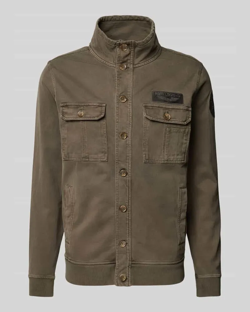PME Legend Jacke mit Stehkragen Oliv