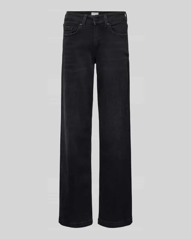 Smith & Soul Wide Leg Jeans im 5-Pocket-Design Modell 'Sina Black