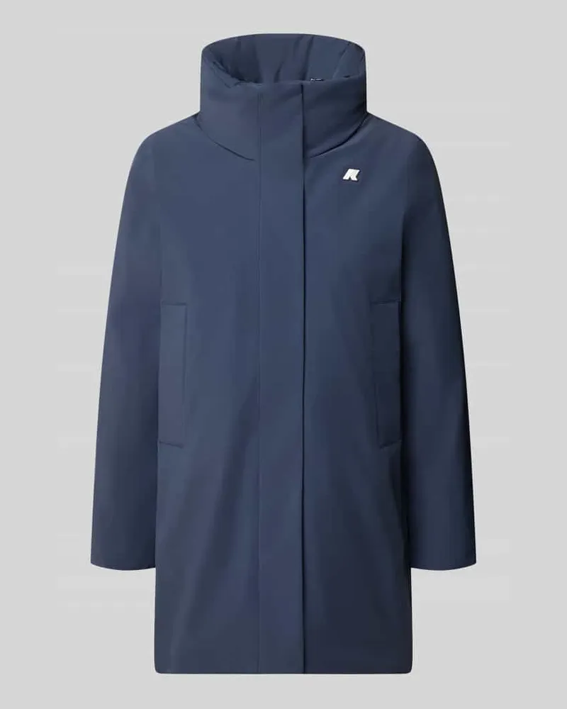 K-Way Regular Fit Mantel mit Logo-Applikation Modell 'MARLA Marine