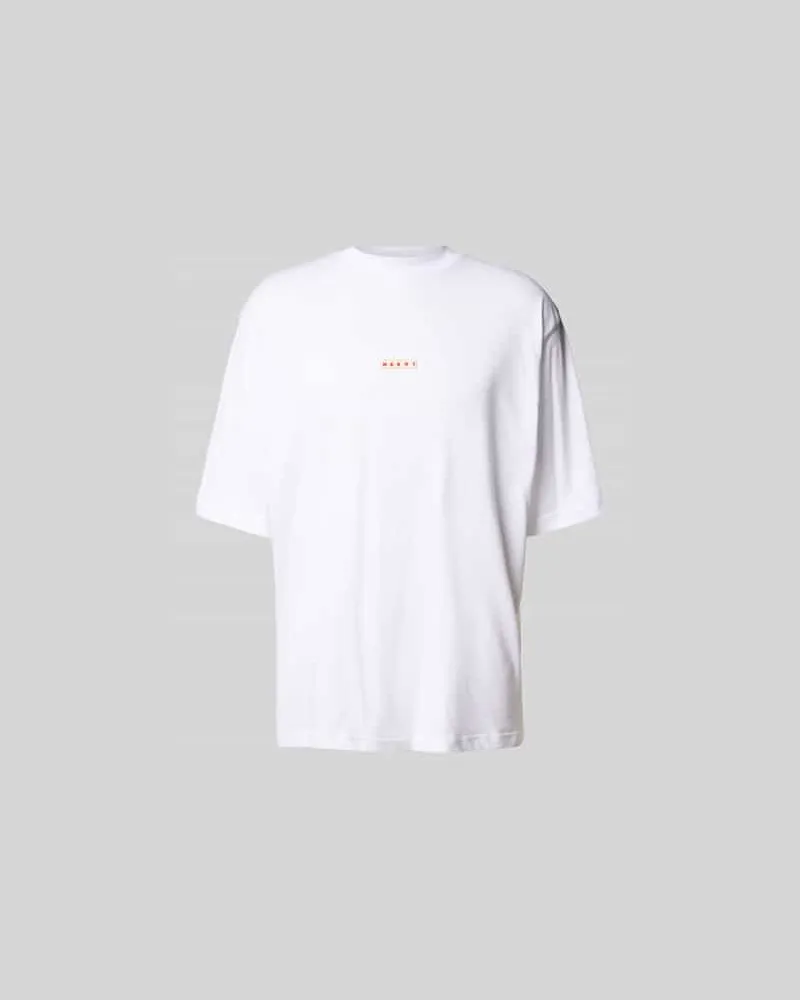 Marni T-Shirt mit Label-Detail Weiss