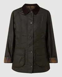 Barbour Jacke aus gewachster Baumwolle Modell 'Beadnell Wax Oliv