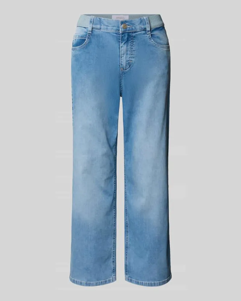ANGELS  Caprijeans mit elastischem Bund Modell 'Linn Hellblau