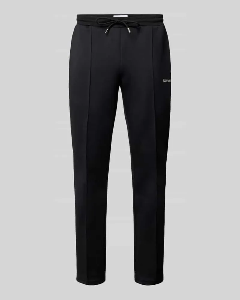 LES DEUX Sweatpants mit Logo-Print Modell 'Ballier Black