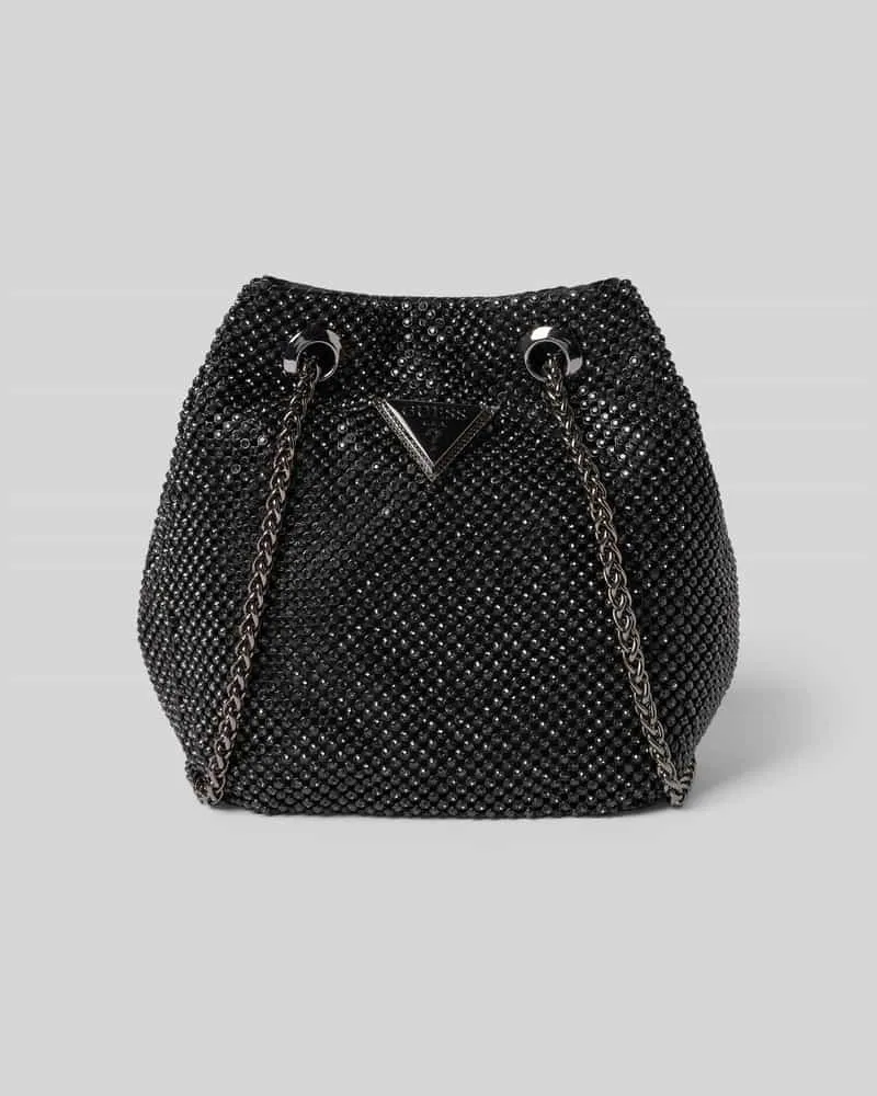Guess Handtasche mit Ziersteinbesatz Modell 'ZALINA Black