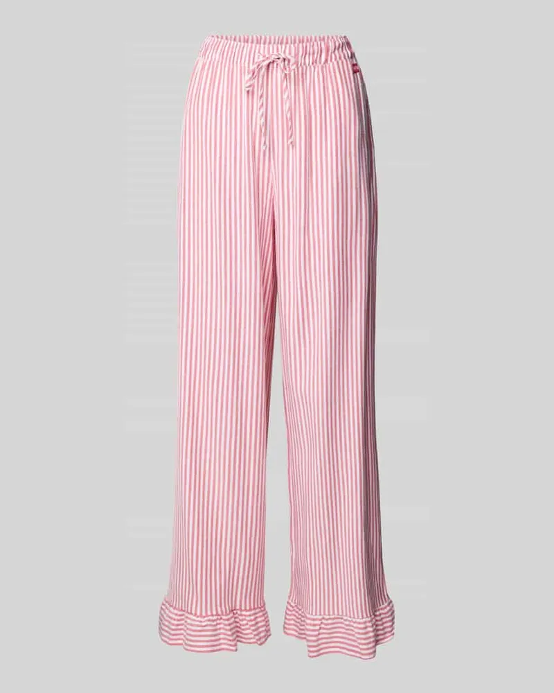 OH APRIL Stoffhose mit Label-Detail Modell 'Ruby Rot