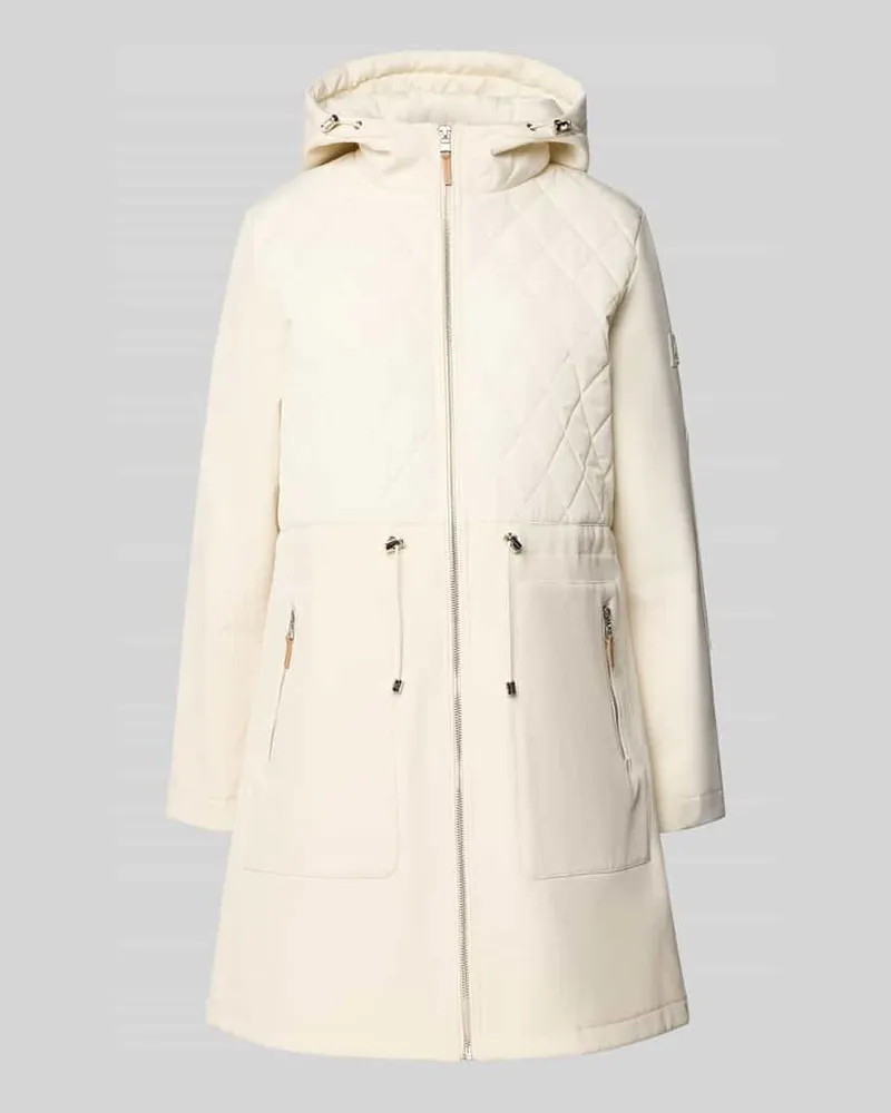 Ralph Lauren Softshell-Jacke in Überlänge Ecru