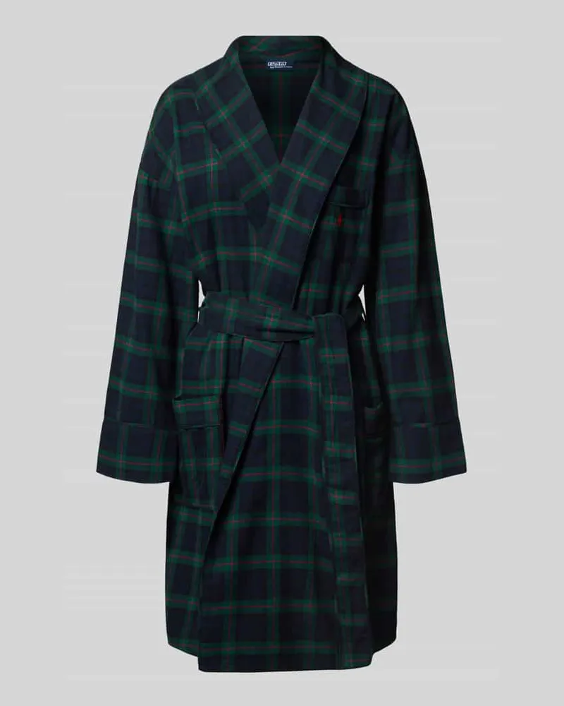 Ralph Lauren Regular Fit Bademantel aus reiner Baumwolle Dunkelgruen