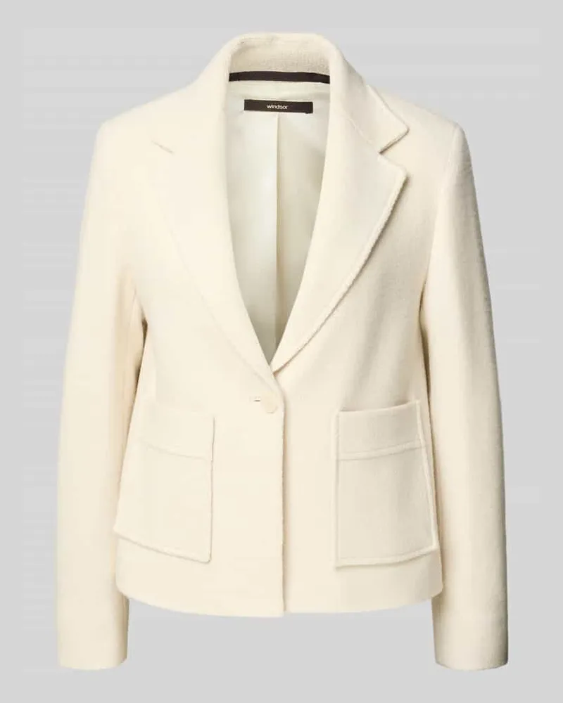 windsor. Wollblazer mit Reverskragen Offwhite