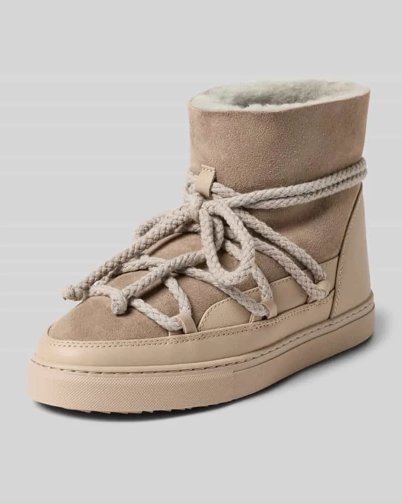 INUIKII Snow Boots mit Label-Stitching Modell 'CLASSIC Hellgrau