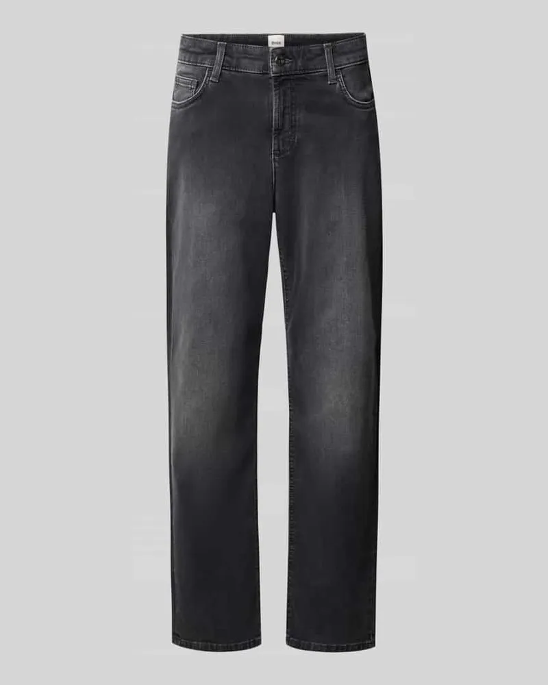 Brax Regular Fit Straight Fit Jeans mit Dark Wash Anthrazit