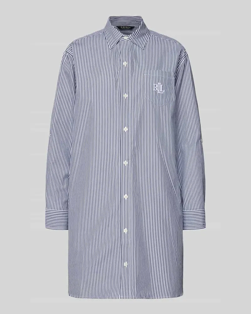 Ralph Lauren Nachthemd mit Brusttasche Dunkelblau