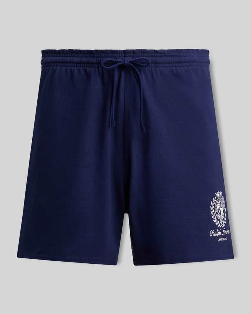 Ralph Lauren Regular Fit Sweatshorts aus reiner Baumwolle Marine