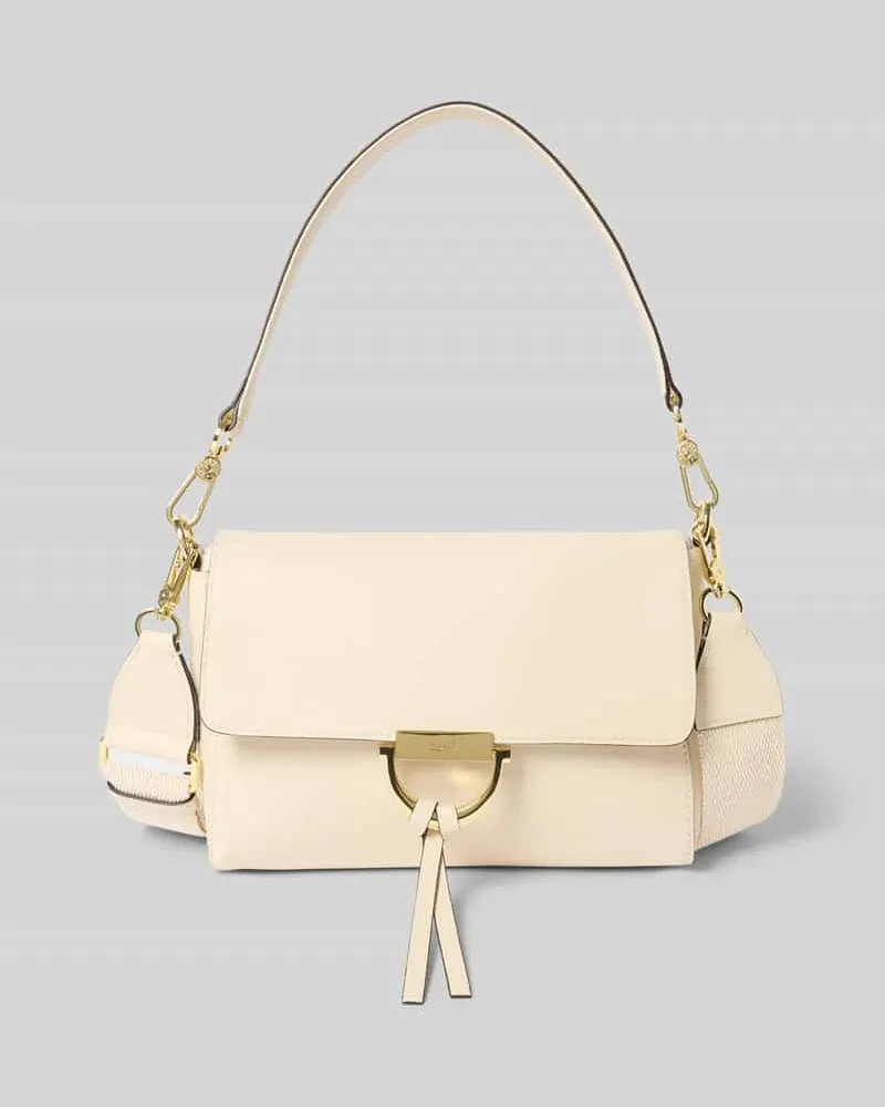 Abro Handtasche mit Label-Detail Modell 'TEMI Ecru