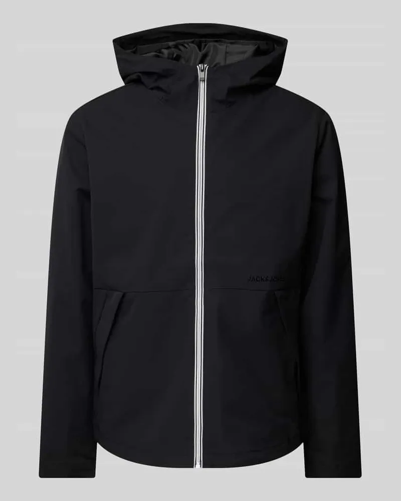 Jack & Jones Jacke mit Kapuze Modell 'ADAM Black
