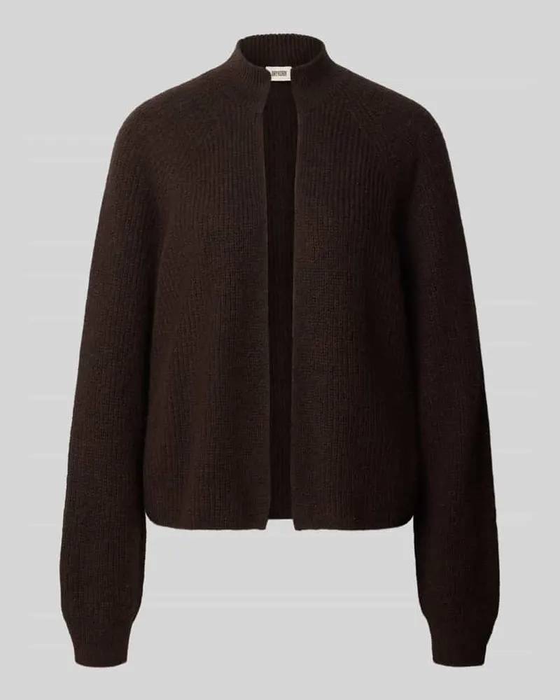 Drykorn Strickjacke aus Woll-Mix Modell 'LISINE Dunkelbraun