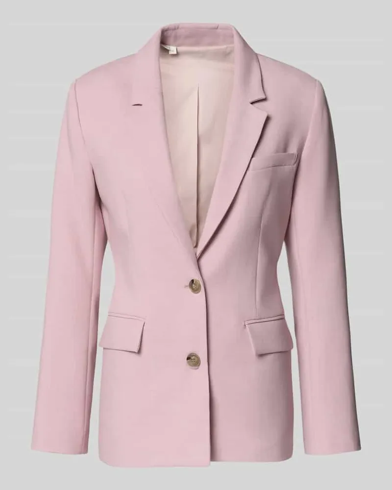 Selected Regular Fit Longblazer mit Reverskragen Modell 'RITA Rose