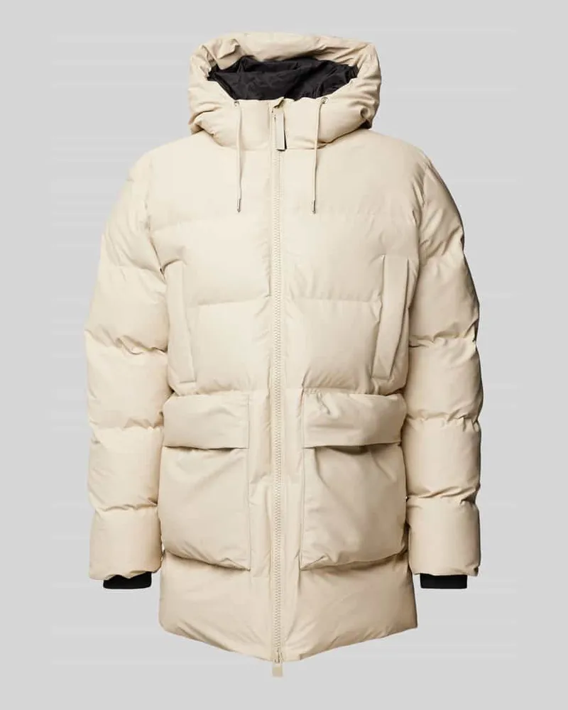 RAINS Regular Fit Steppjacke mit Kapuze Modell 'ALTER Offwhite