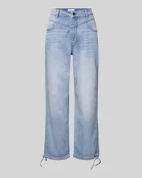 Rich&Royal Regular Fit Jeans mit Tunnelzügen Jeansblau