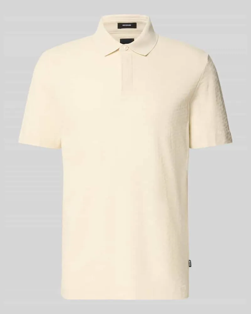 HUGO BOSS Regular Fit Poloshirt aus reiner Baumwolle Modell 'H-PACK189 Offwhite