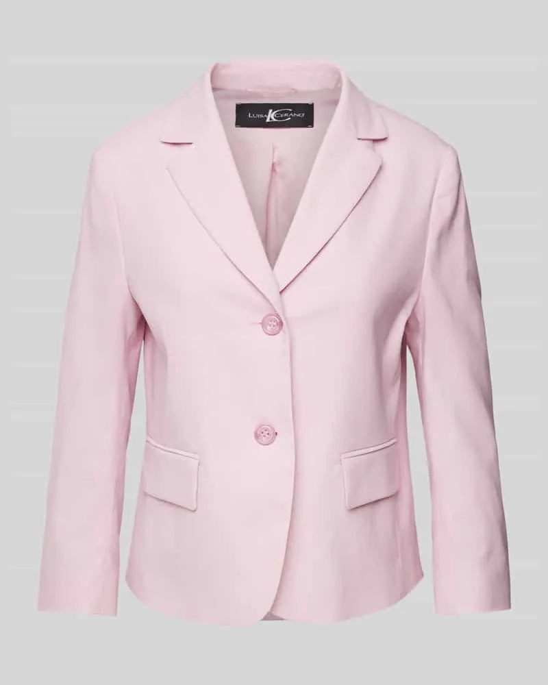 Luisa Cerano Blazer mit Reverskragen Hellrosa