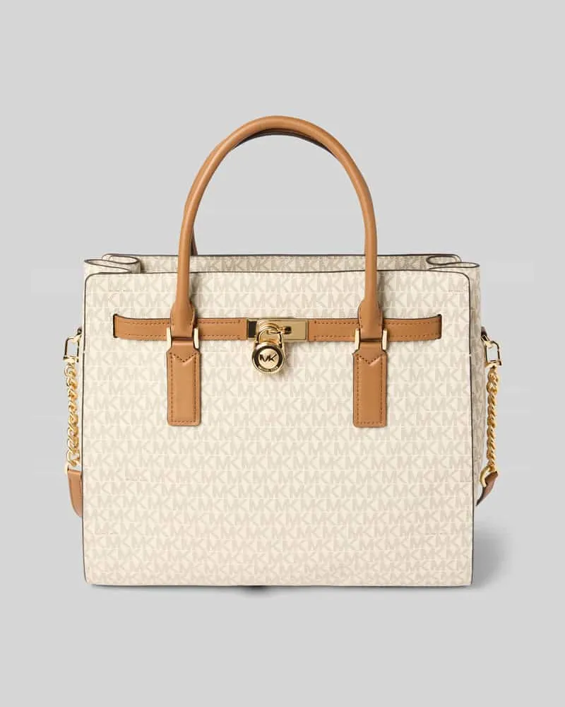 Michael Kors Satchel Bag mit Tragehenkel Modell 'HAMILTON Ecru