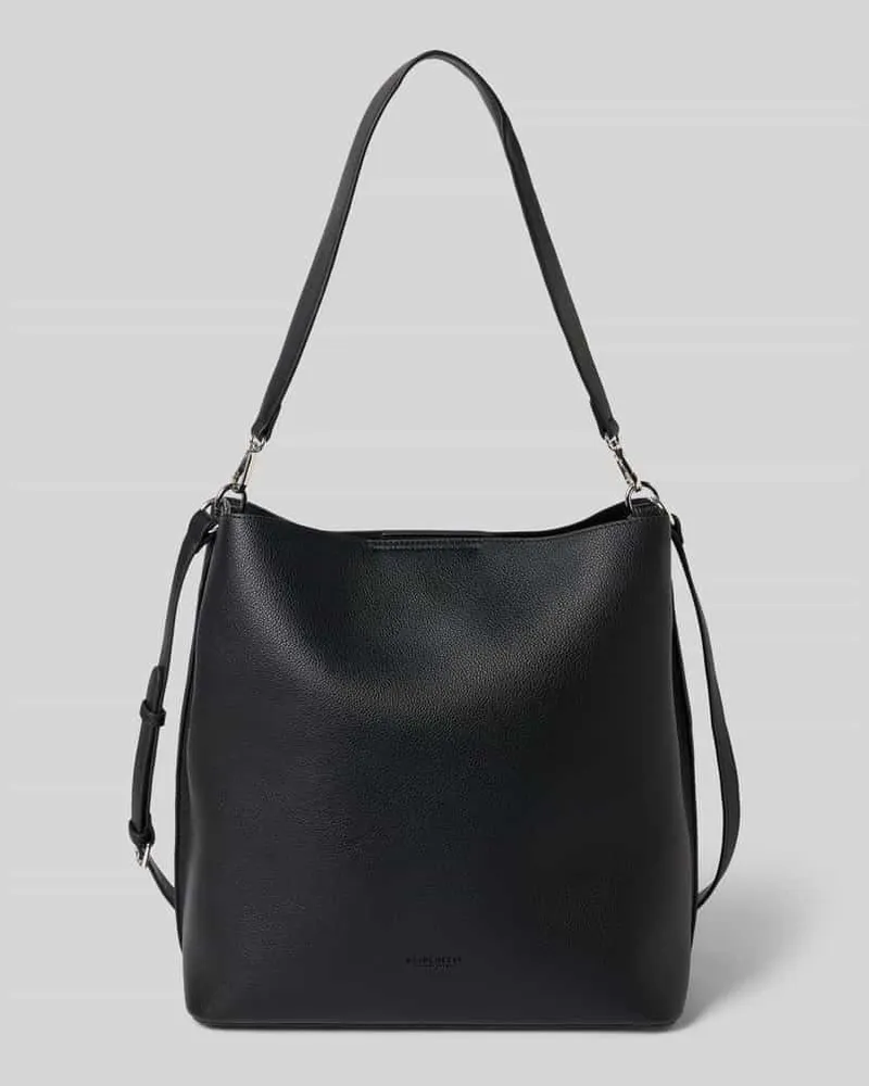 SEIDENFELT Handtasche in Leder-Optik Modell 'Nelma Black