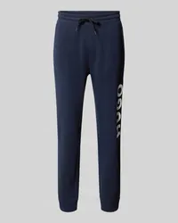 HUGO BOSS Sweatpants mit Label-Print Modell 'Dutschi Dunkelblau