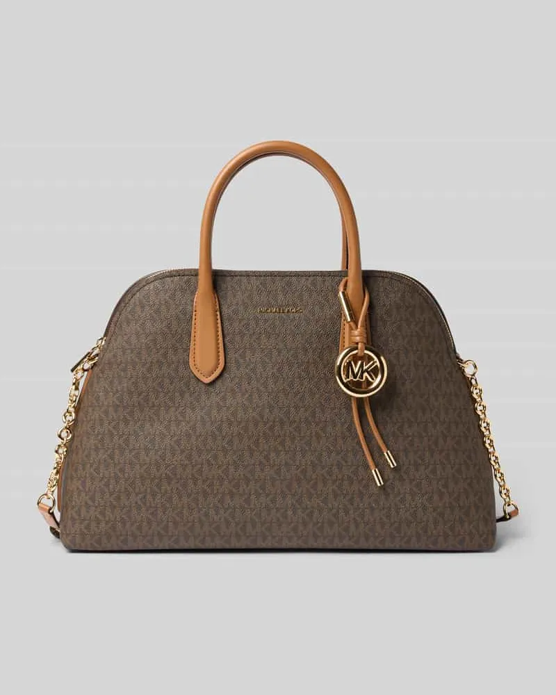 Michael Kors Handtasche mit Logo-Muster Modell 'FREDDIE Dunkelbraun