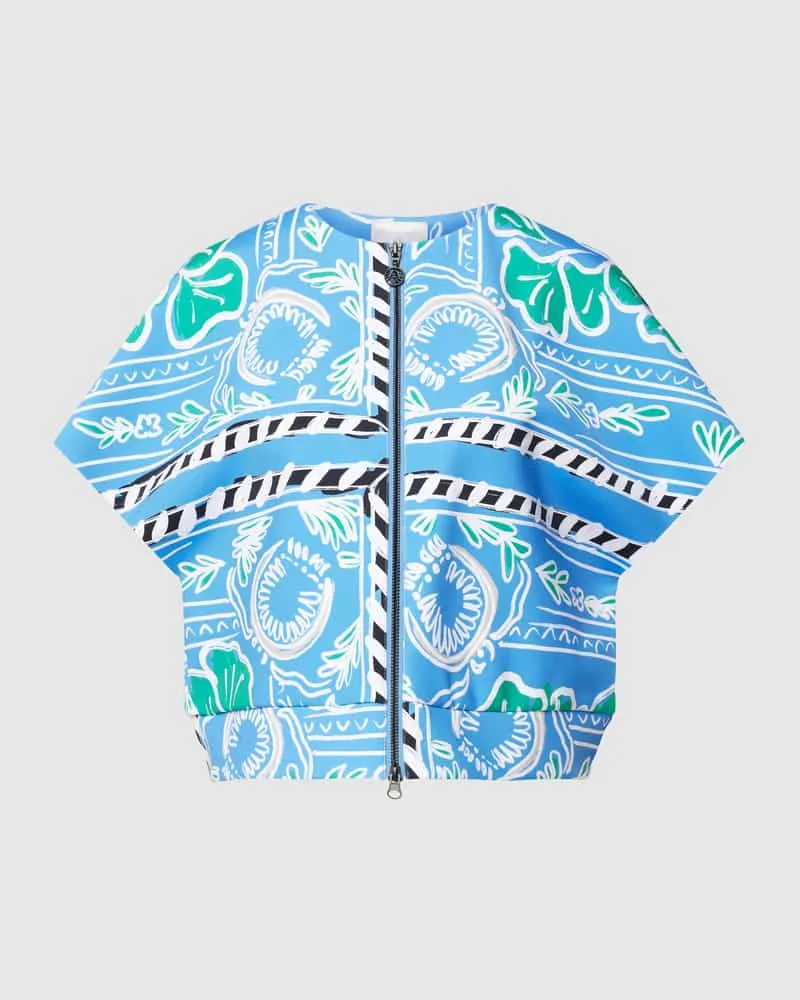 Sportalm Blazer mit Allover-Print Blau