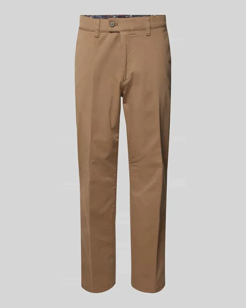Brax Stoffhose mit französischen Eingrifftaschen Modell 'JIM Beige