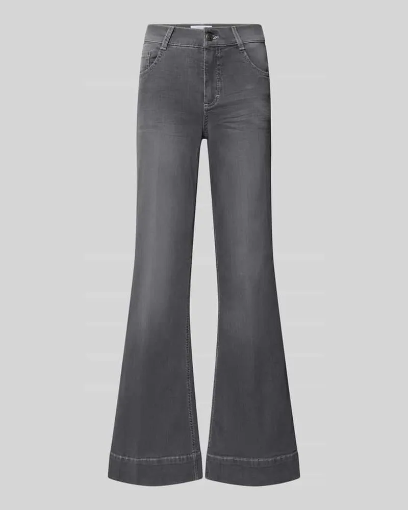 ANGELS  Bootcut-Jeans aus Baumwoll-Mix Modell 'Luna Hellgrau