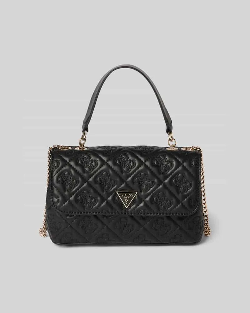 Guess Handtasche mit Label-Applikation Modell 'ADELASIA Black