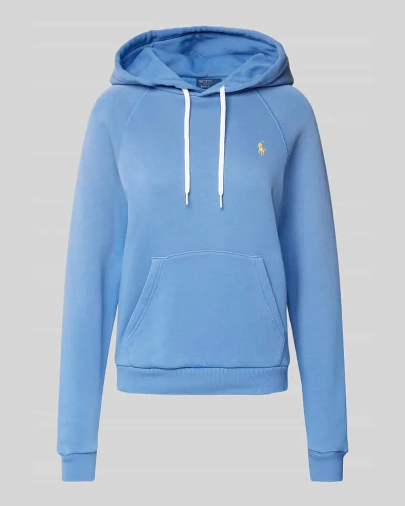 Ralph Lauren Hoodie mit Label-Stitching Blau
