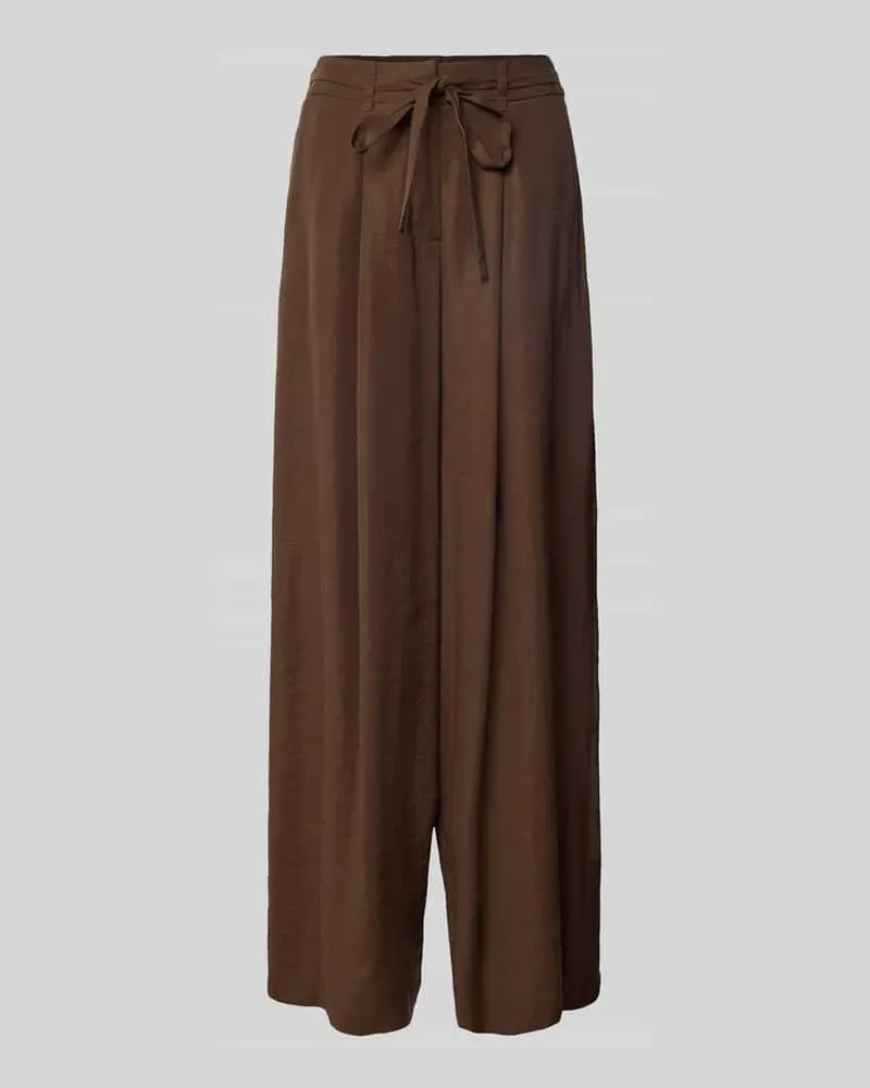 More & More Stoffhose mit elastischem Bund Schoko