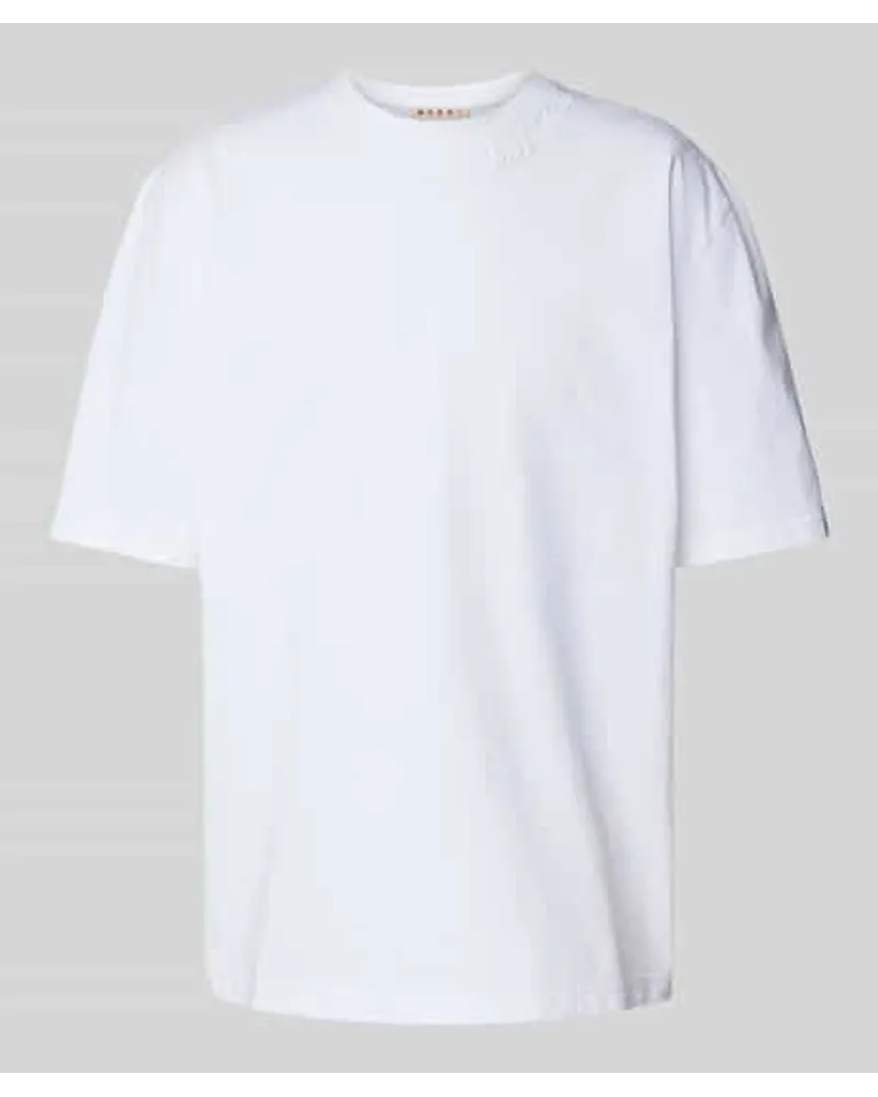 Marni Oversized T-Shirt 1/2-Ärmel Offwhite