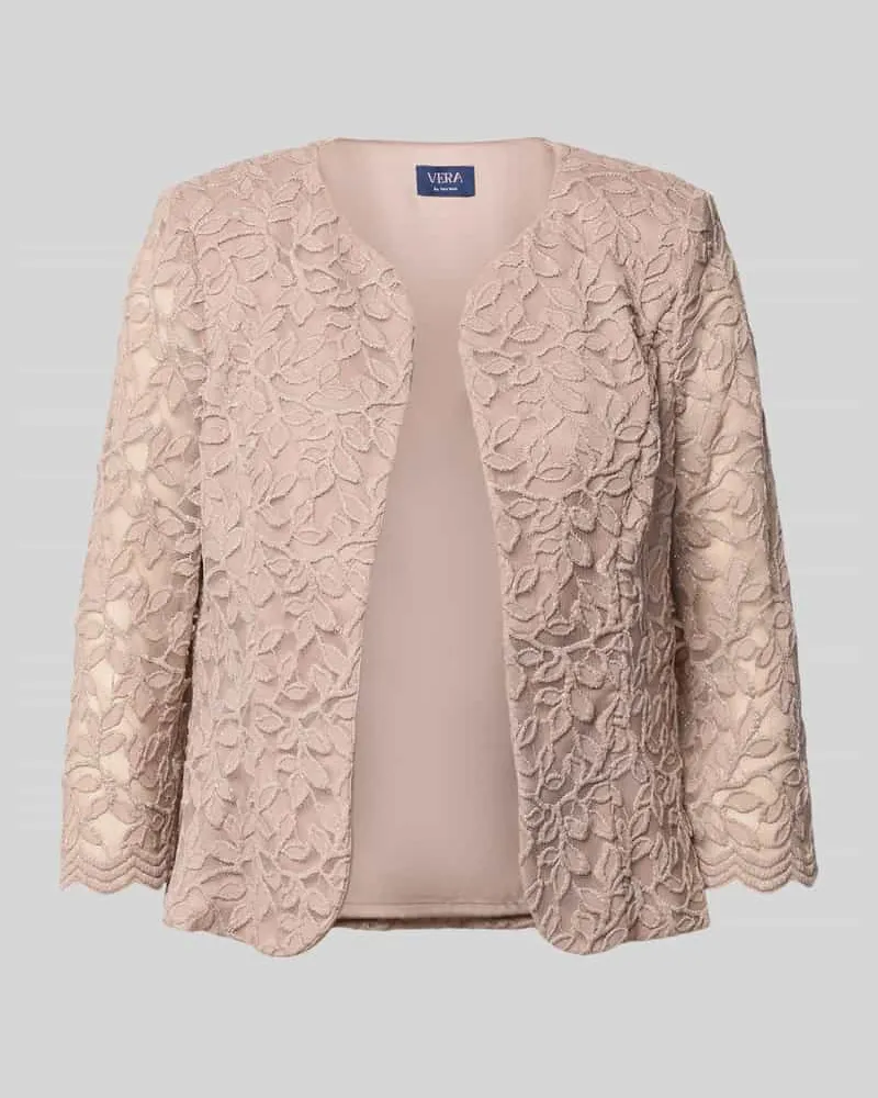 Vera Mont Blazer mit Spitze und 3/4-Arm Taupe