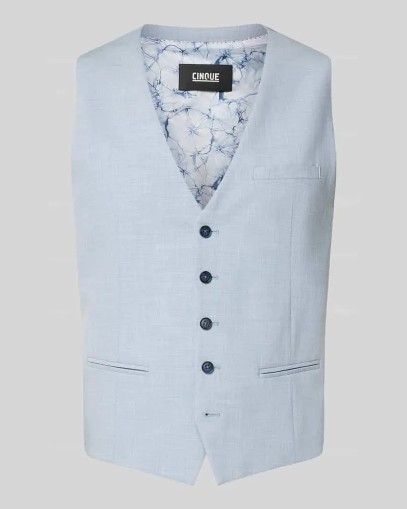 cinque Weste mit Paspeltaschen Modell 'Vitra Hellblau