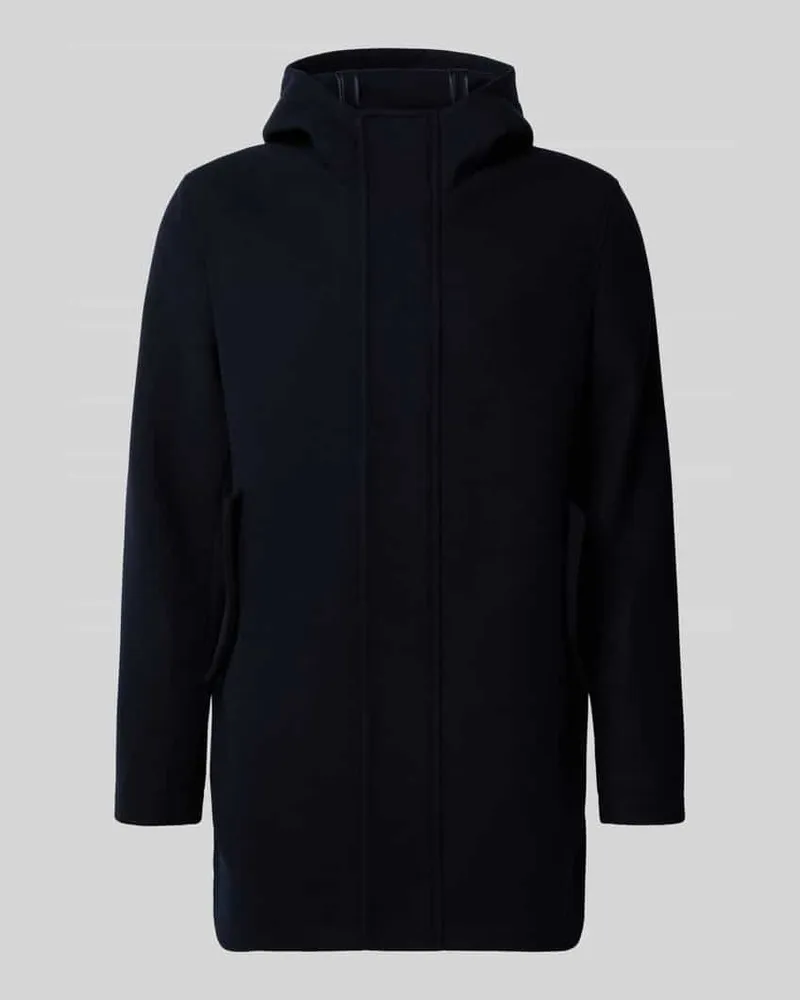 Manuel Ritz Wolljacke mit Stehkragen Marine