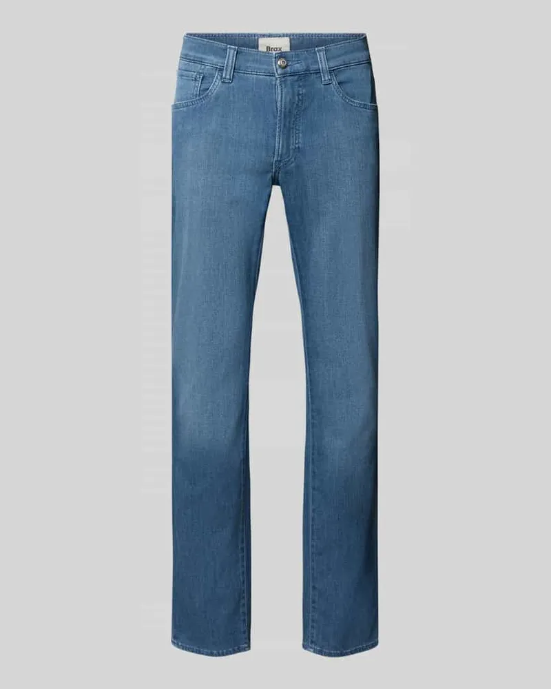 Brax Regular Fit Jeans aus Baumwoll-Mix mit Viskose-Seiden-Anteil Modell 'Chuck Hellblau