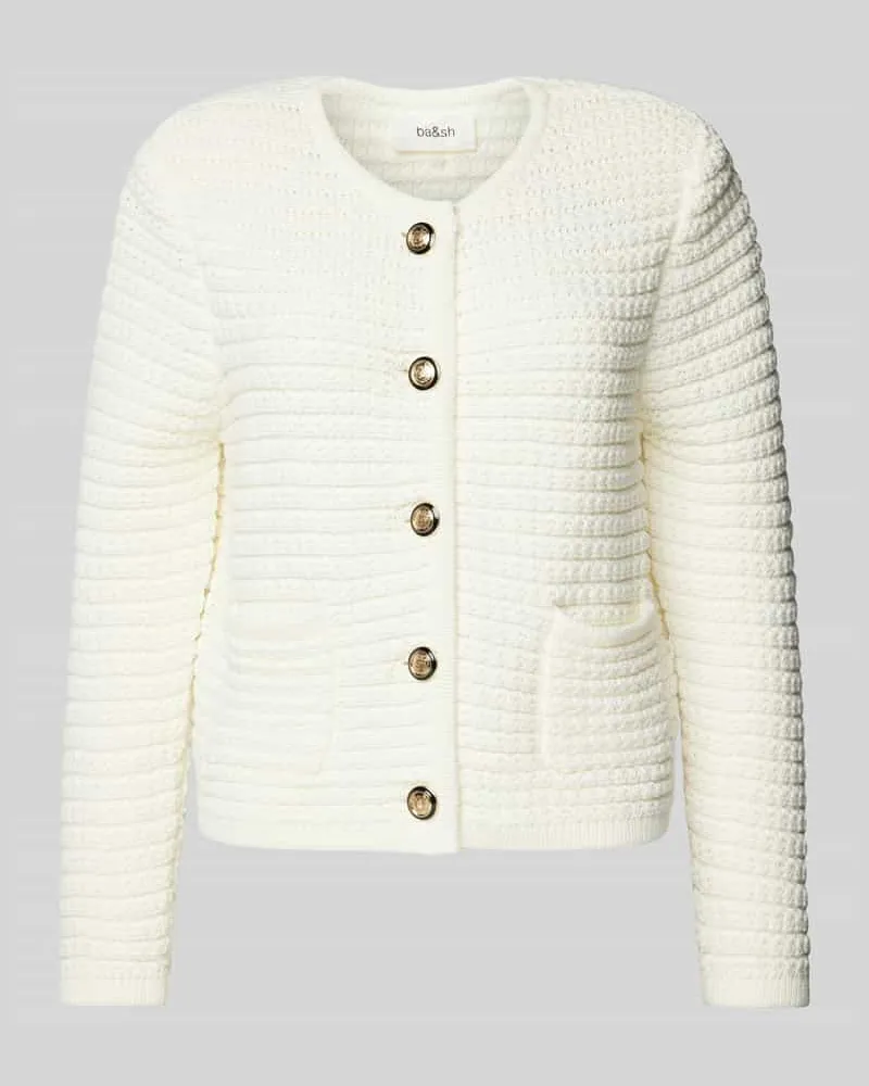 ba&sh Cardigan mit Strukturmuster Modell 'GASPARD Ecru