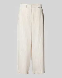 Armedangels Wide Leg Stoffhose mit Streifenmuster Modell 'CAARUNUS Offwhite