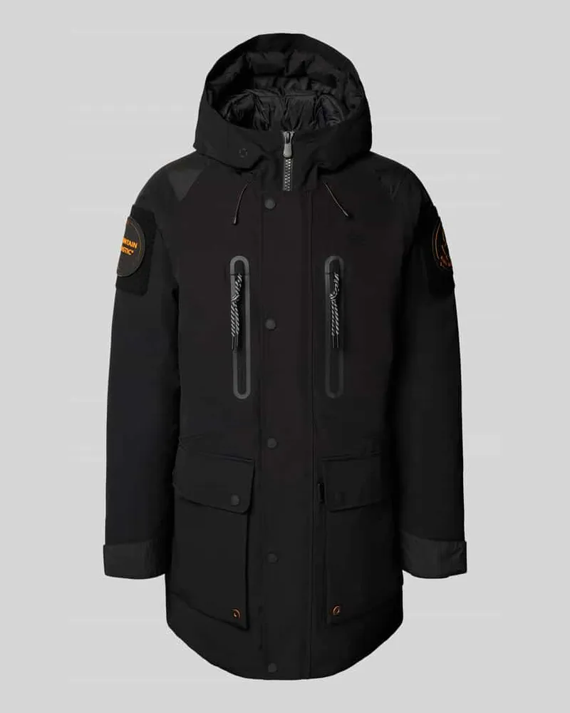 Save The Duck Jacke mit Logo-Patch Modell 'Kailash Black