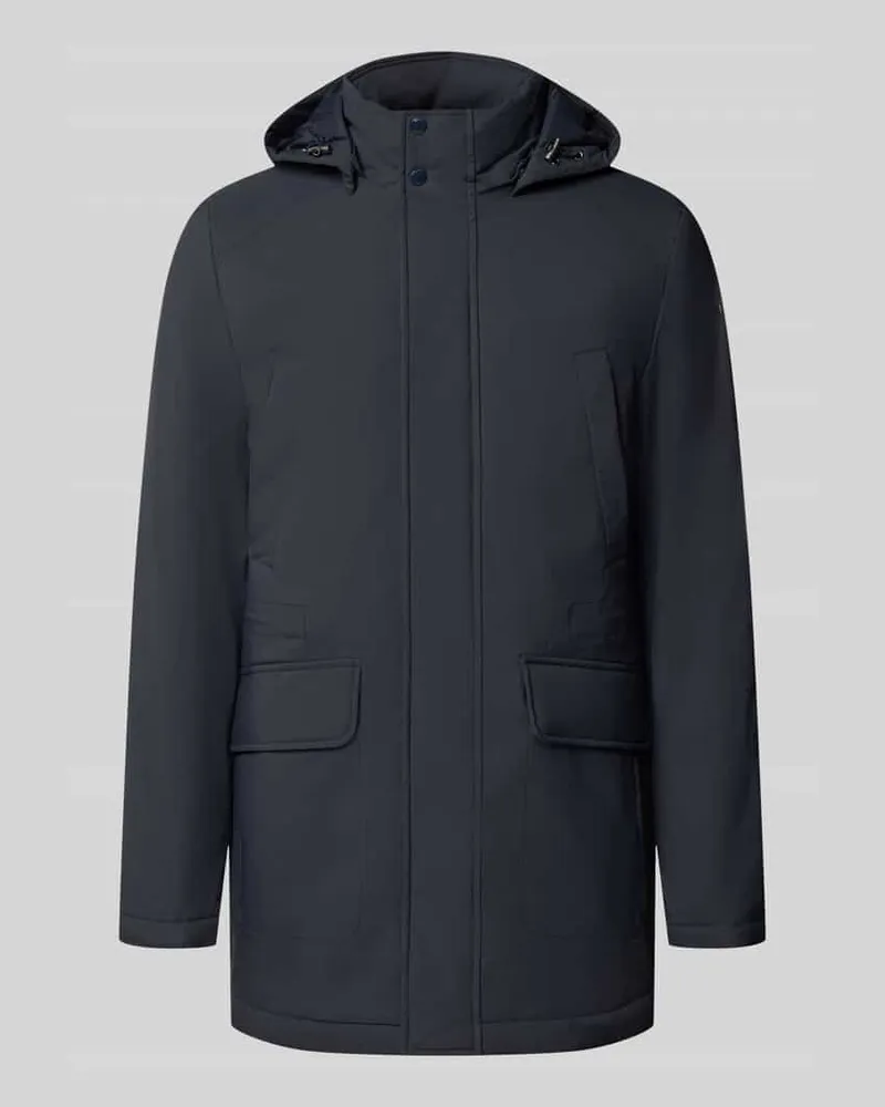 Geox Regular Fit Parka mit abnehmbarer Kapuze Marine