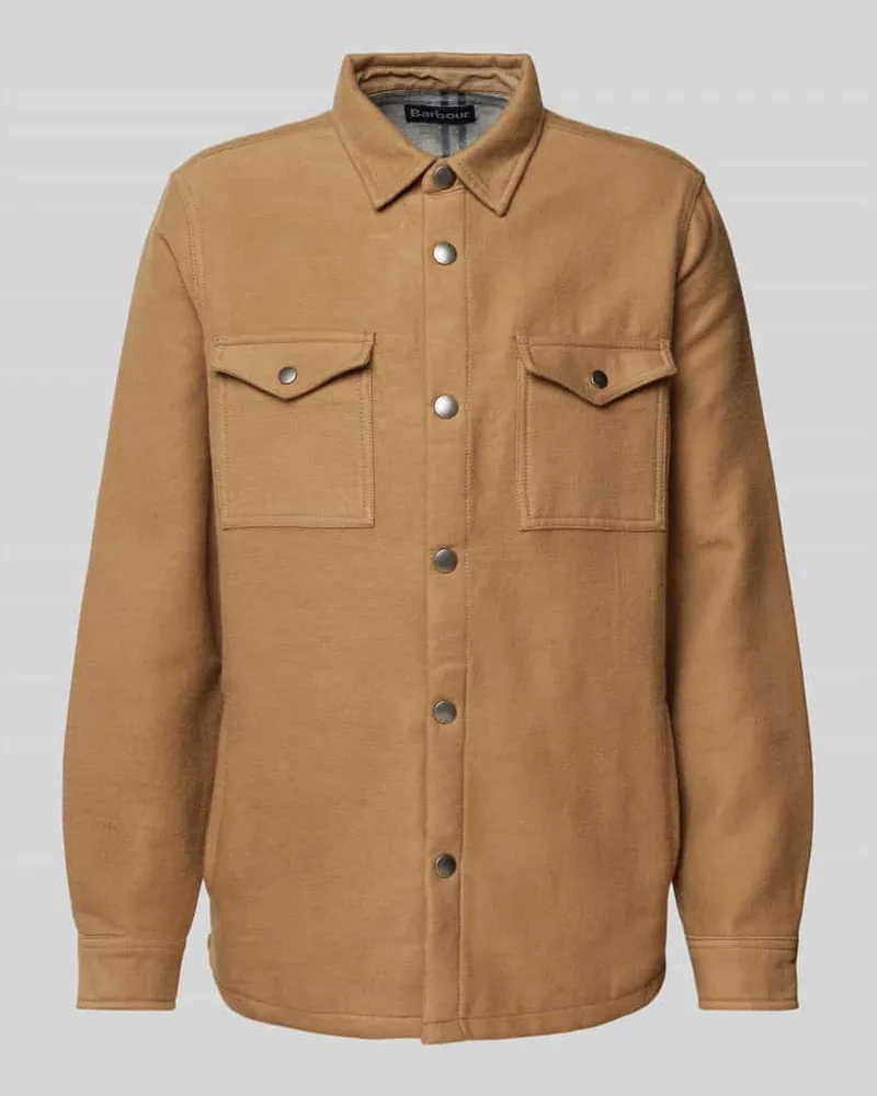 Barbour Hemdjacke mit Pattentaschen Modell 'Carrbridge Beige