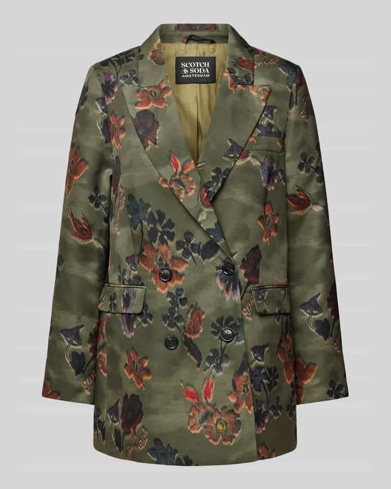 Scotch&Soda Blazer mit Reverskragen Oliv