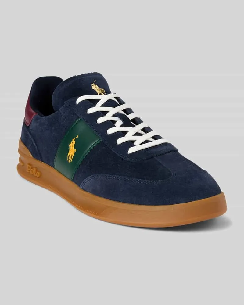 Ralph Lauren Sneaker aus echtem Leder Marine