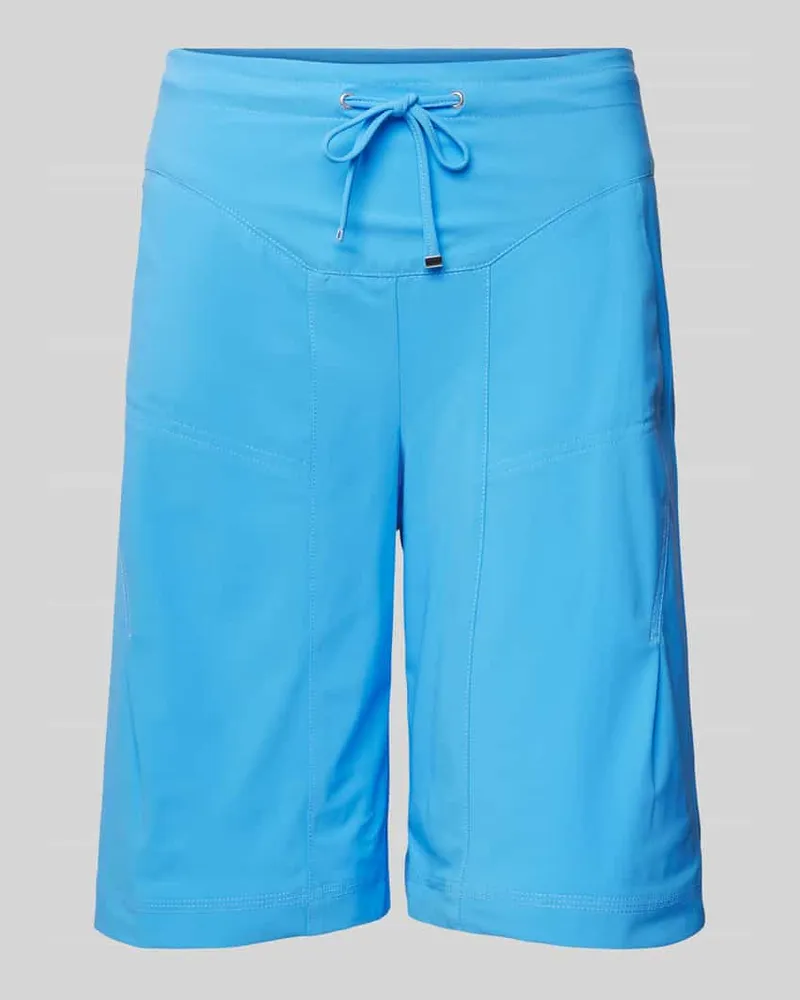 RAFFAELLO ROSSI  Shorts in unifarbenem Design Blau